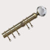 25-28mm-Pristine-Antique-Brass-Crystal-Extendable-Metal-Pole-Set